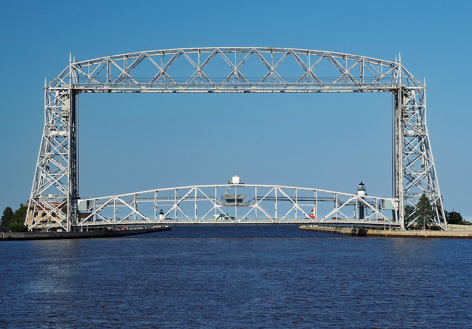 Aerial Lift Bridge over the Duluth Ship Canal in Duluth, Minnesota