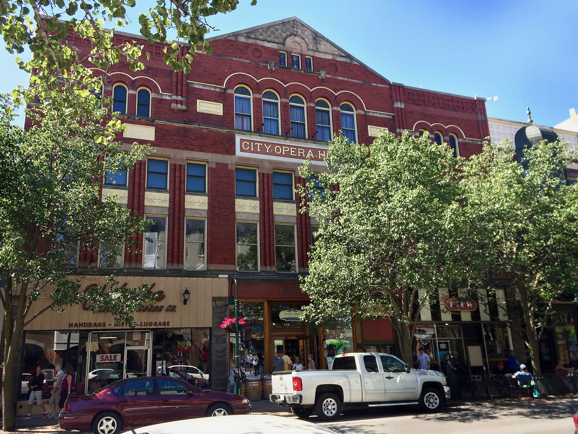 City Opera House on Front Street in Traverse City, Michigan