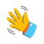 icon of a waving hand
