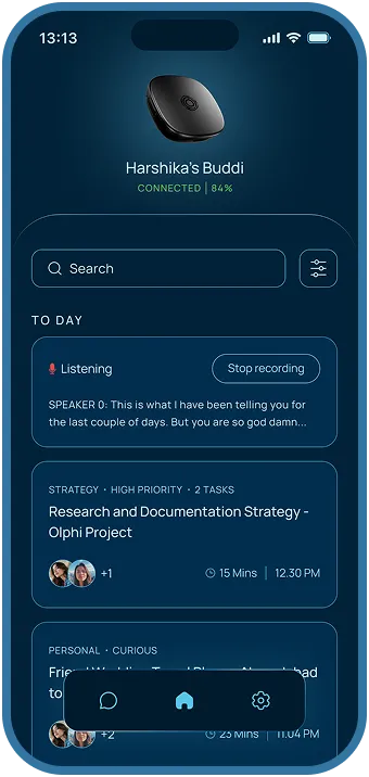 Mobile Ui image - Buddi.ai
