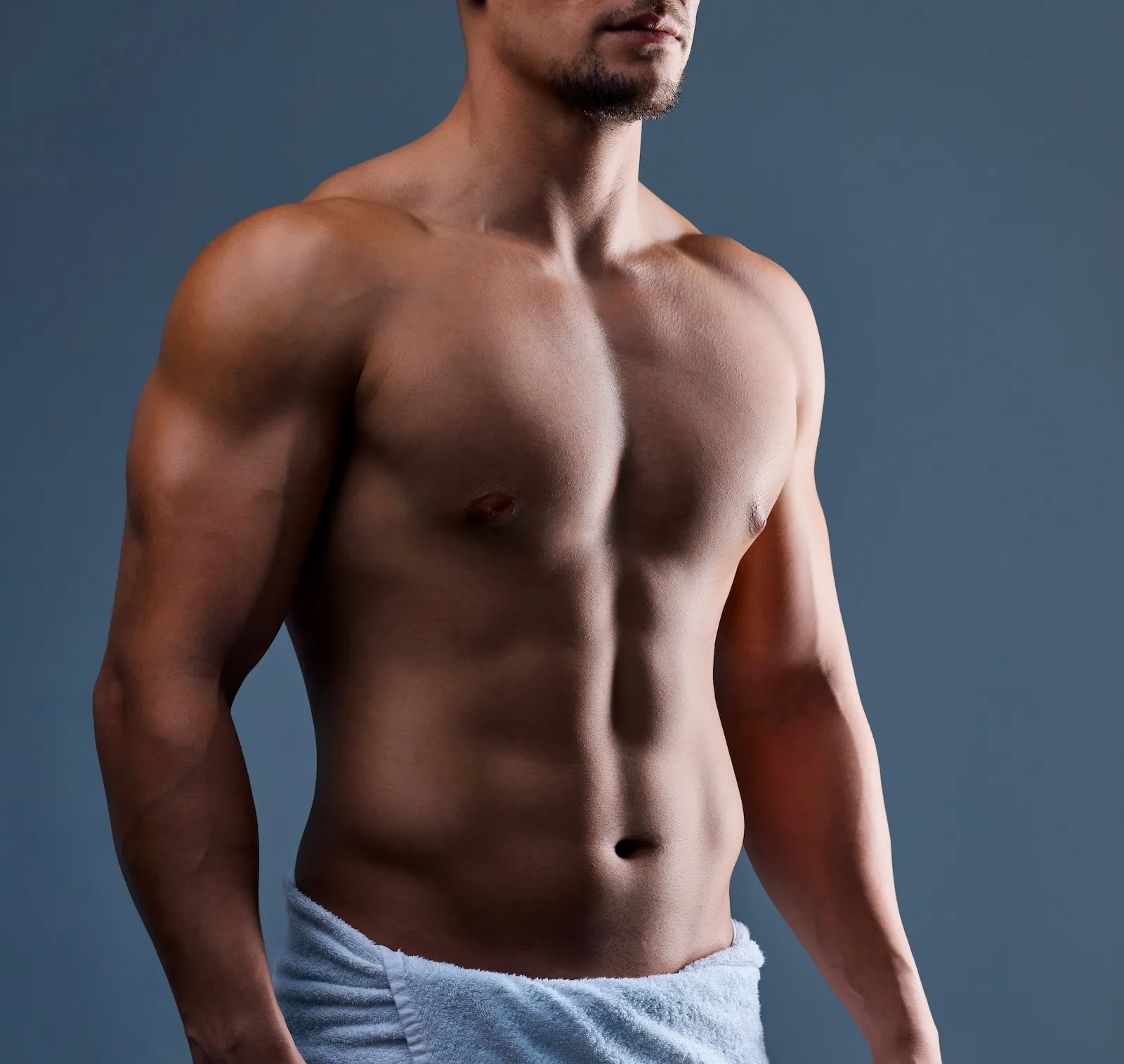 a man with a laser hair removal and body contouring service from newday medspa jacksonville