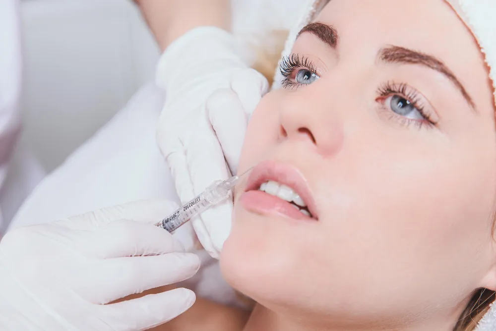 Lip filler treatment at New Day Medspa