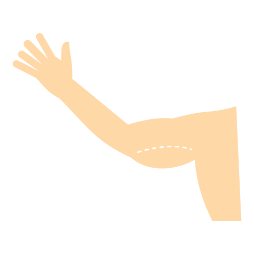 Arms treatment area icon