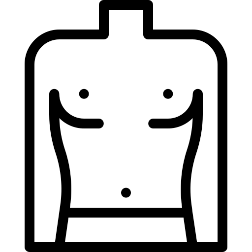Back and Chest treatment area icon