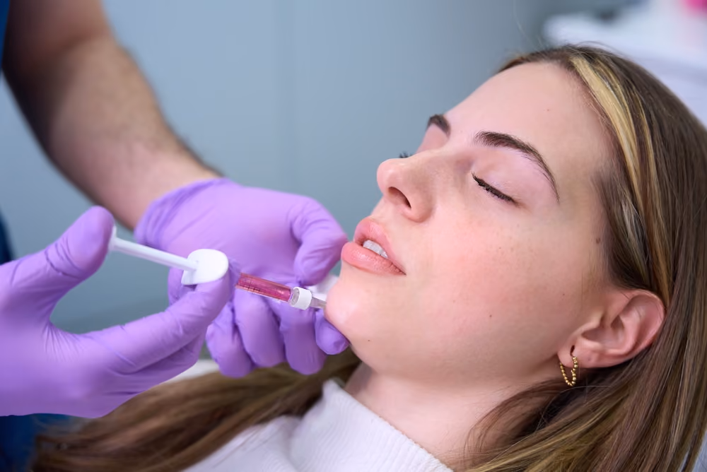 Chin filler treatment at New Day Medspa