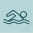 Swimmer doing freestyle stroke icon