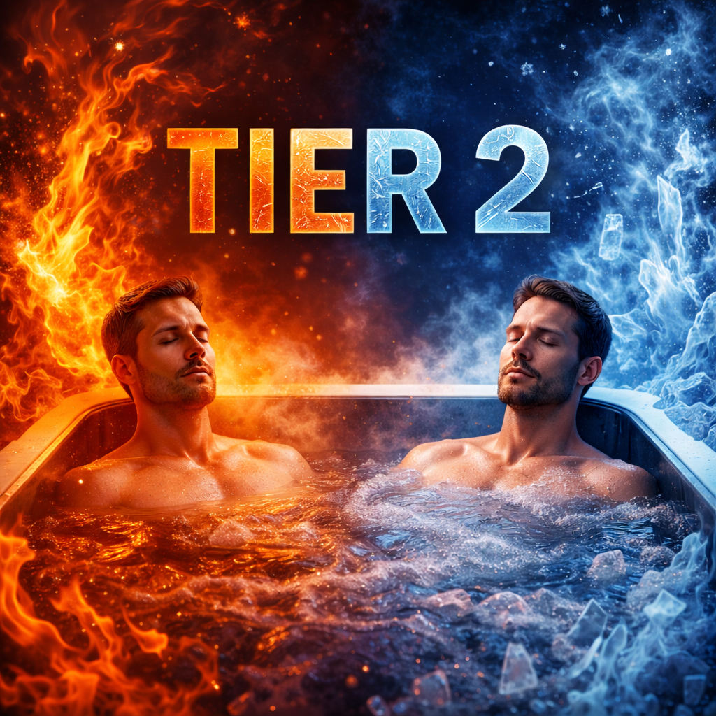 Woman relaxing in Sauna