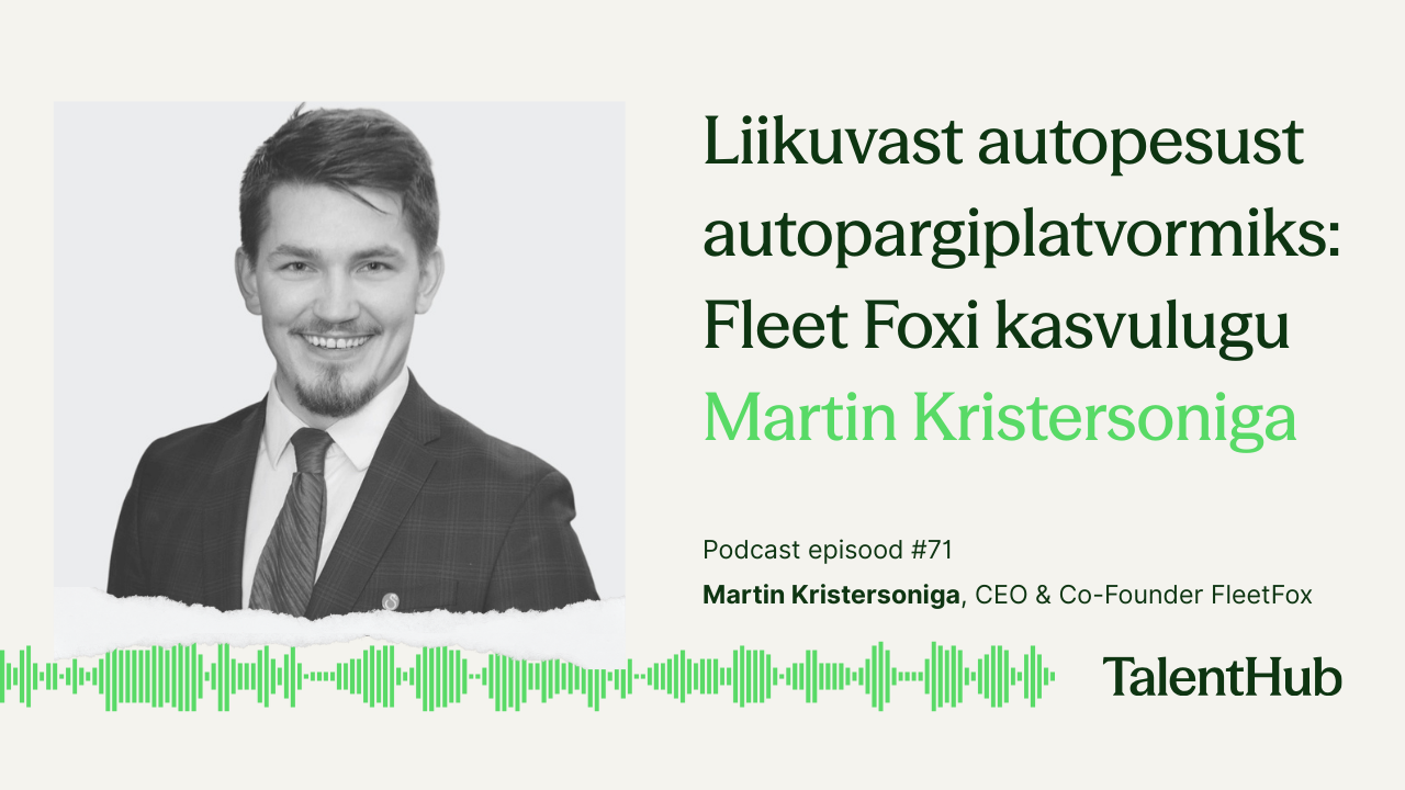 Liikuvast autopesust autopargiplatvormiks: Fleet Foxi kasvulugu Martin Kristersoniga