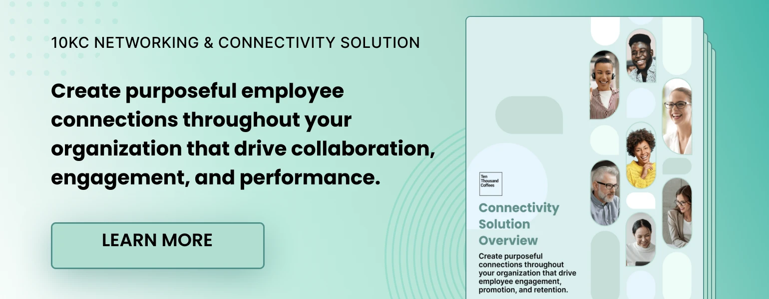 Image to download 10KC employee connection solution ebook, titled "10KC Networking & Connectivity Solution Overview"