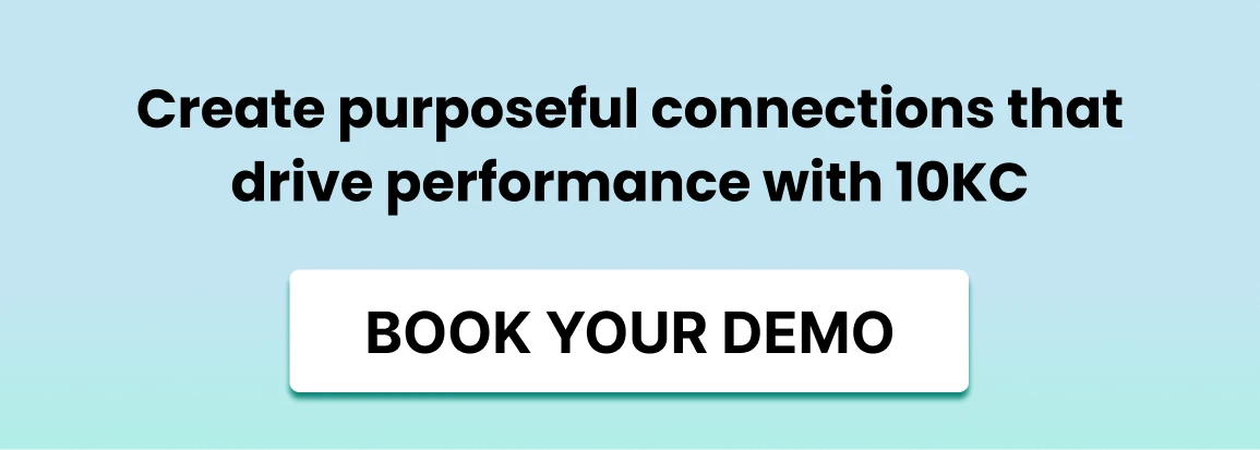 Clickable image to book demo for employee connection solutions with 10KC