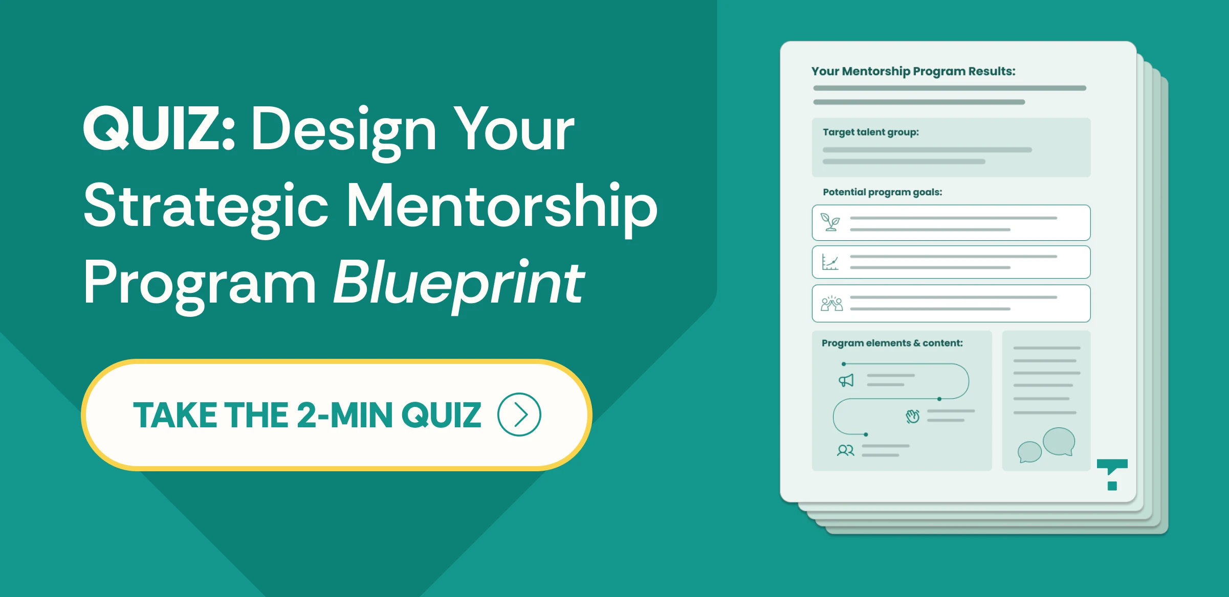 Clickable image to take a quiz for HR and talent leaders to design a strategic mentorship program blueprint