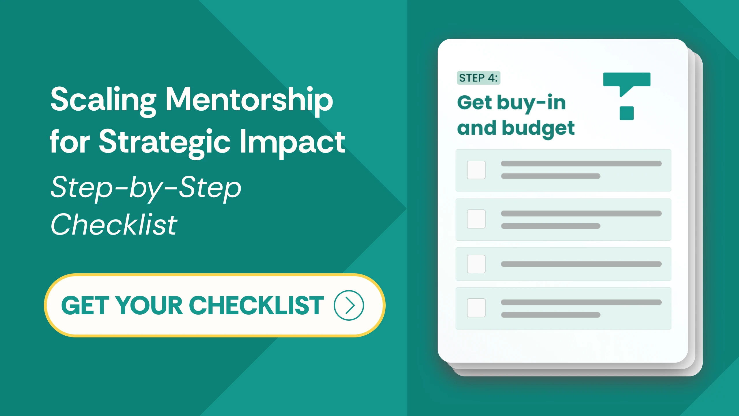 Clickable image to download 10KC Ebook: Scaling Mentorship for Strategic Impact Step by Step Checklist