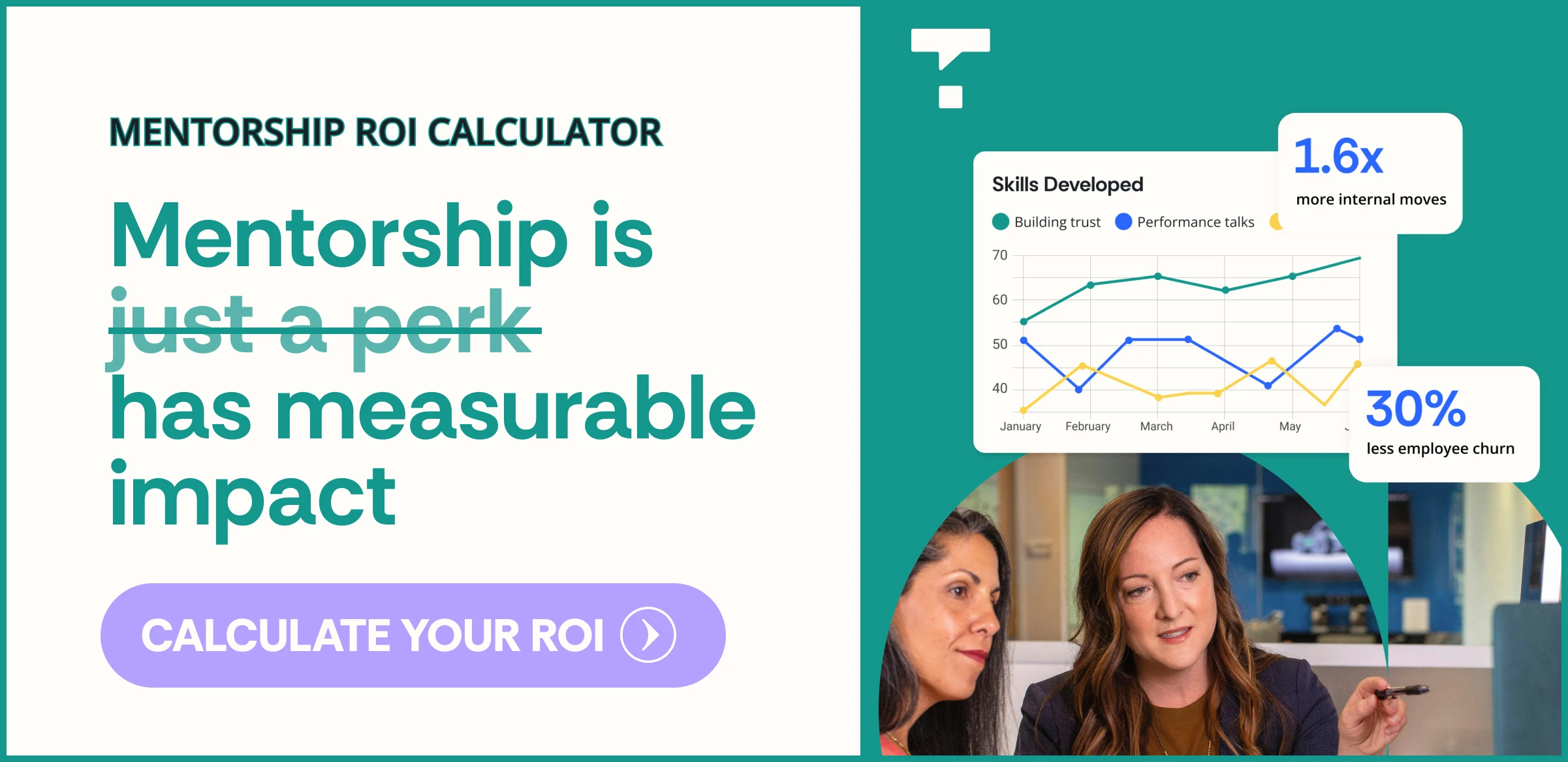 Mentorship ROI Calculator to get executive buy-in for talent development and mentoring programs