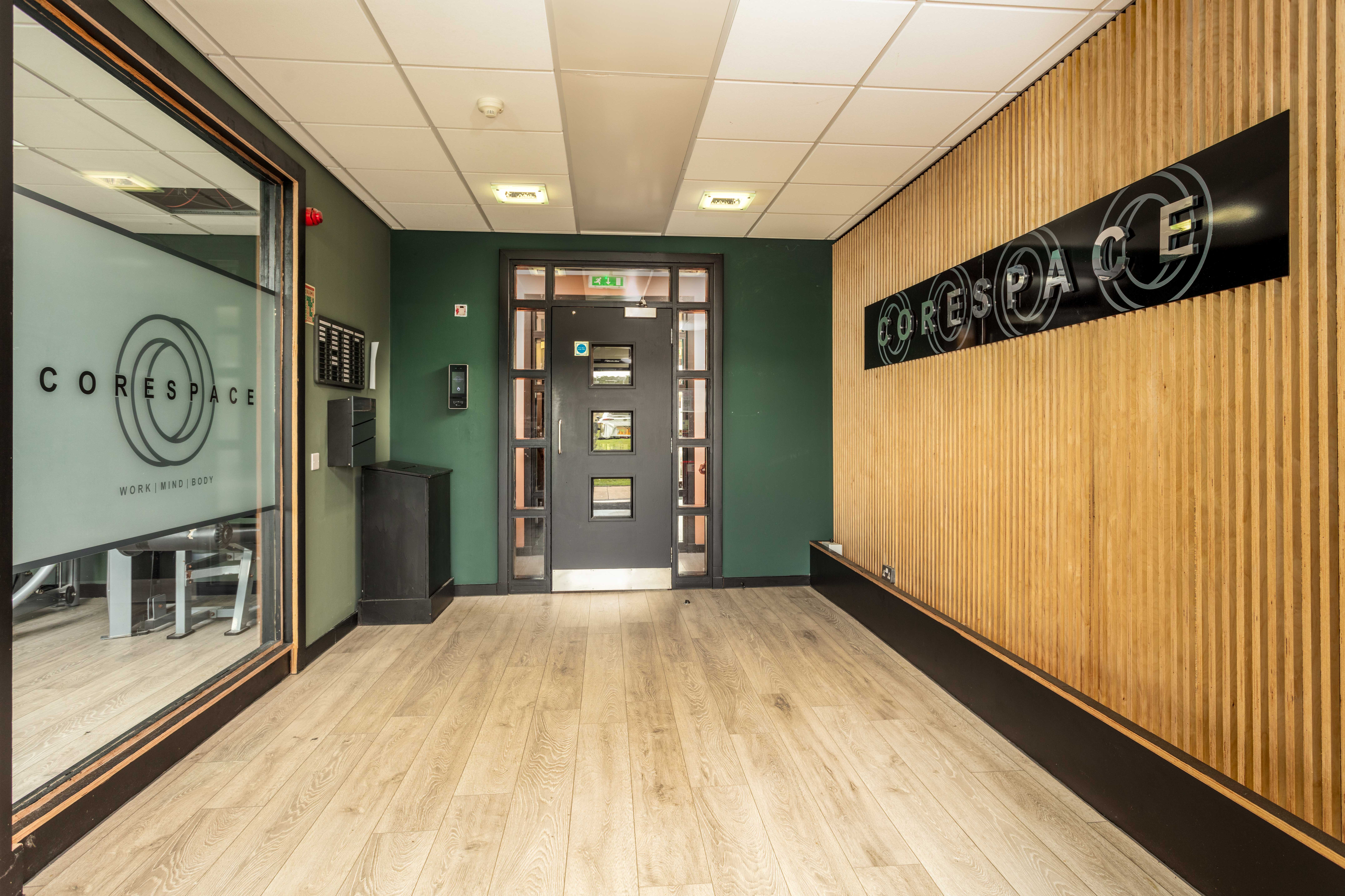 a bright welcoming hallway at Corespace Kilwinning