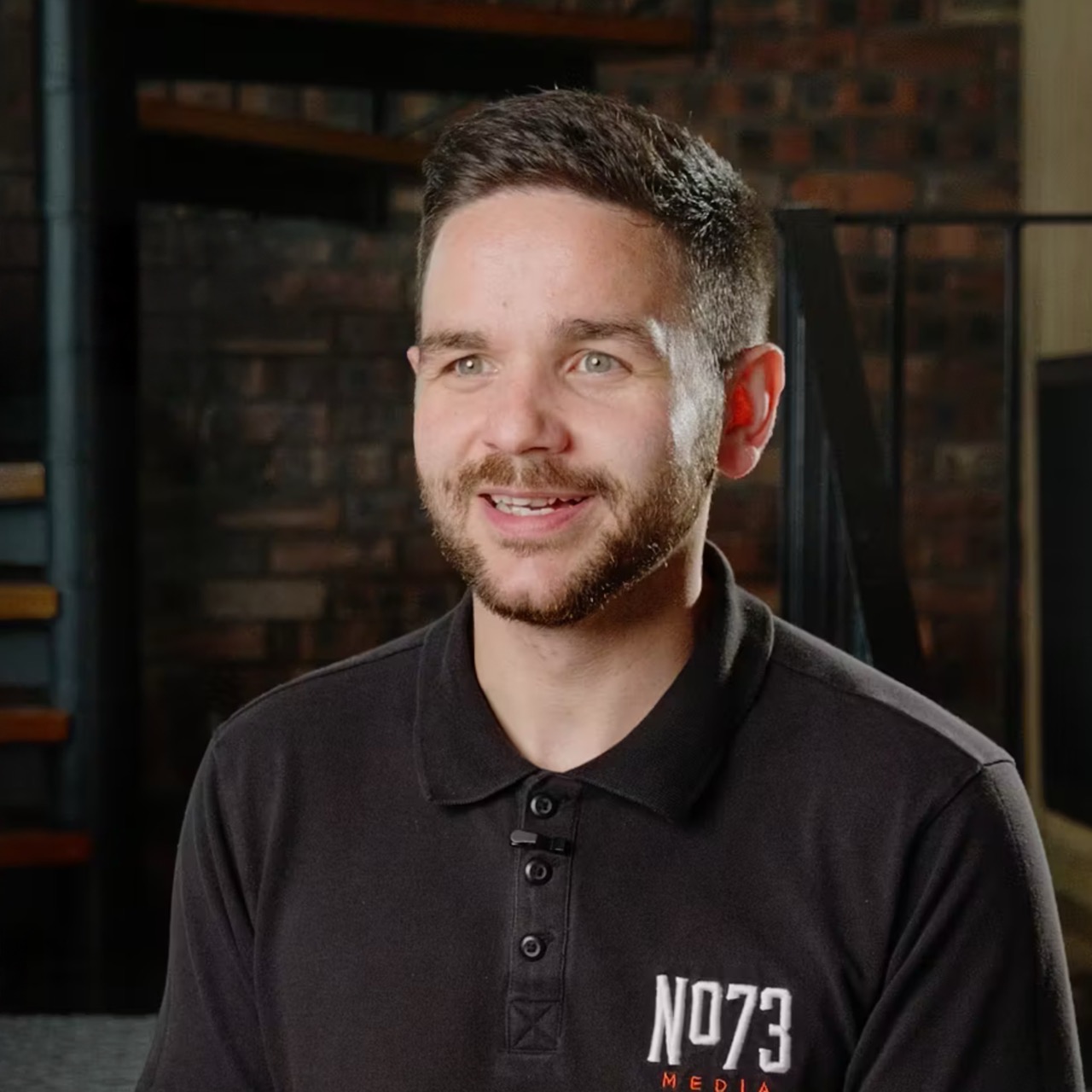 A professional headshot of Danny Bray of No 73 Media Ayr