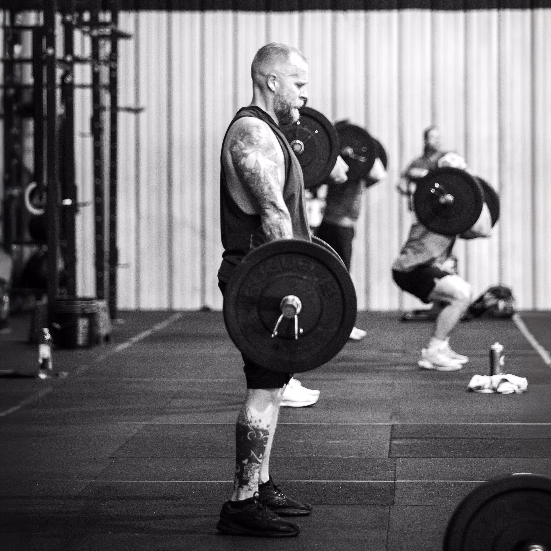 HYROX sled push training session at Dallas CrossFit gym near Love Field Airport