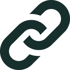 Icon of a linked chain representing a hyperlink or connection.