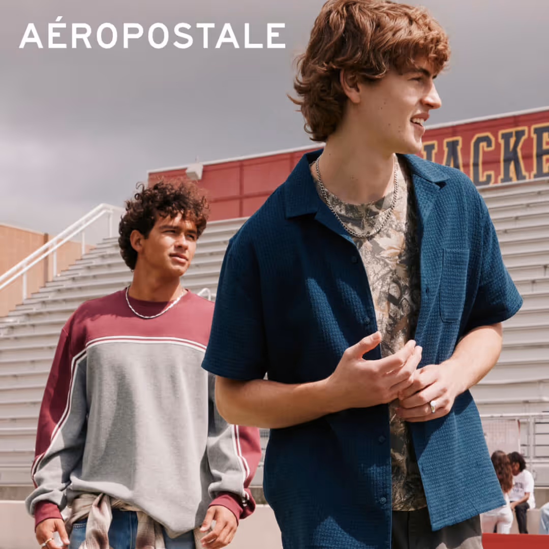 Teens wearing Aeropostale apparel