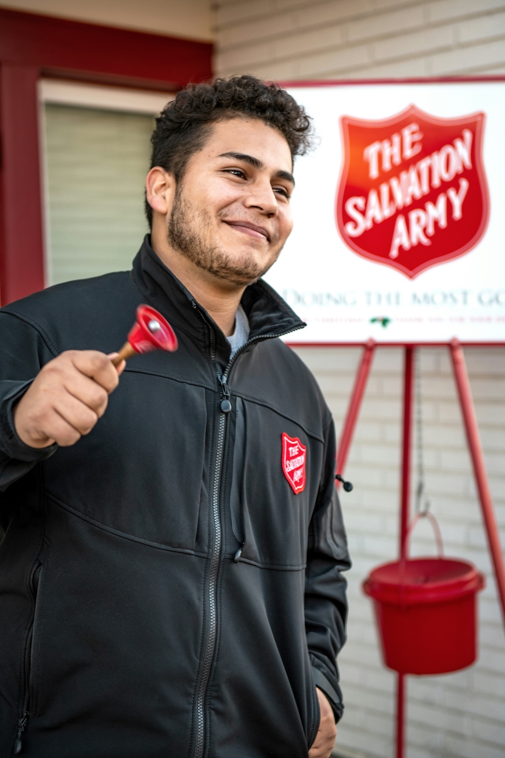 Salvation Army bell ringer