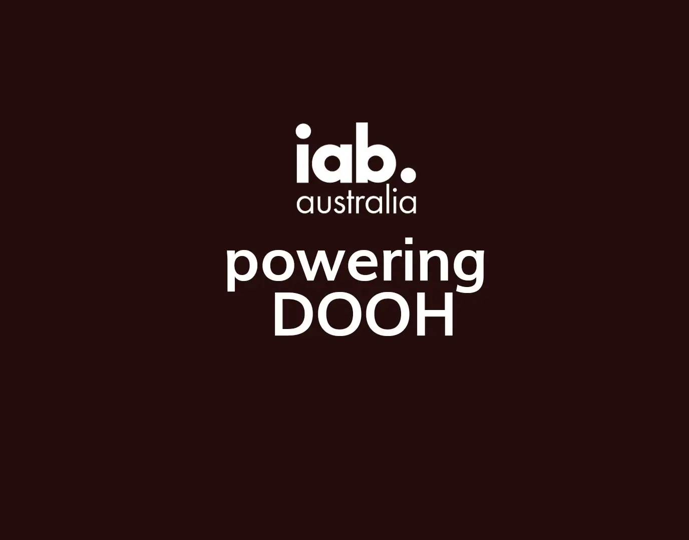 IAB Australia Powering DOOH