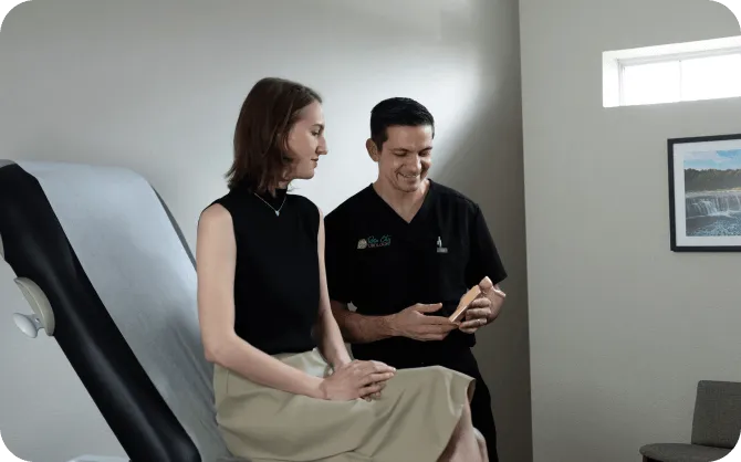 In-office consultation and medical history