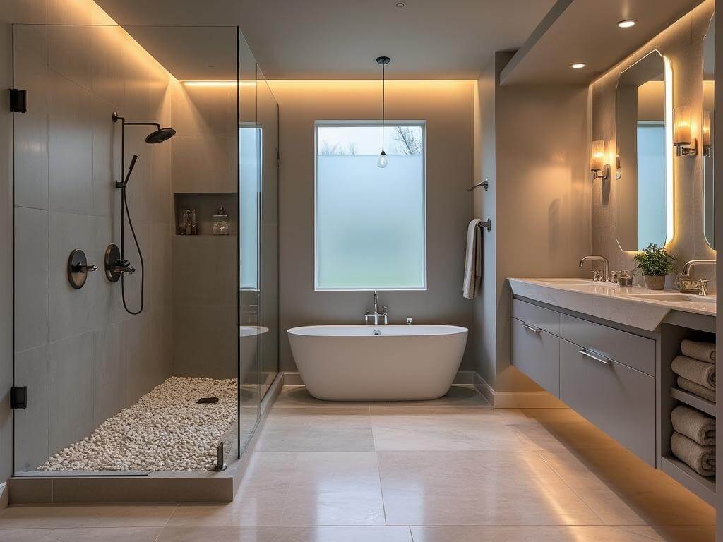 Allen TX Luxury Spa Bathroom