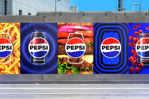Old pepsi logo design for advertising