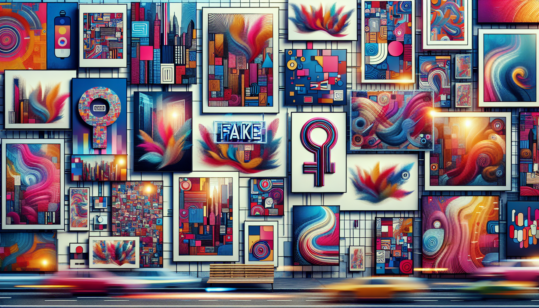 A variety of advertising materials