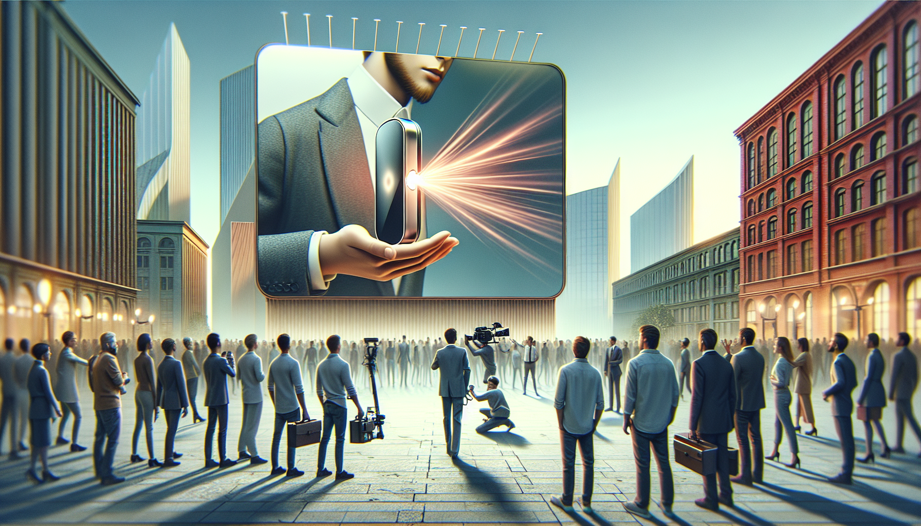 Illustration of influencer marketing