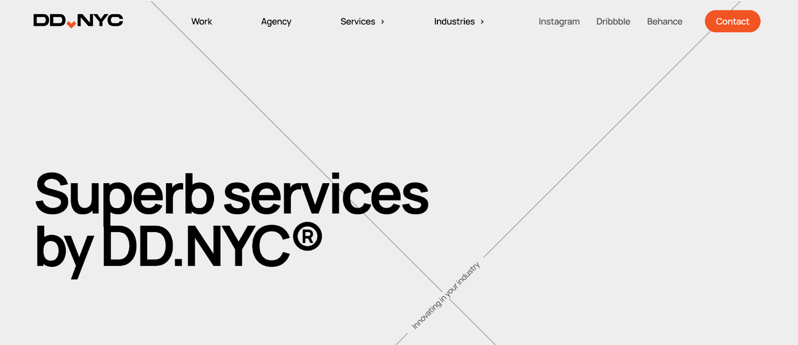 screenshot of dd.nyc homepage