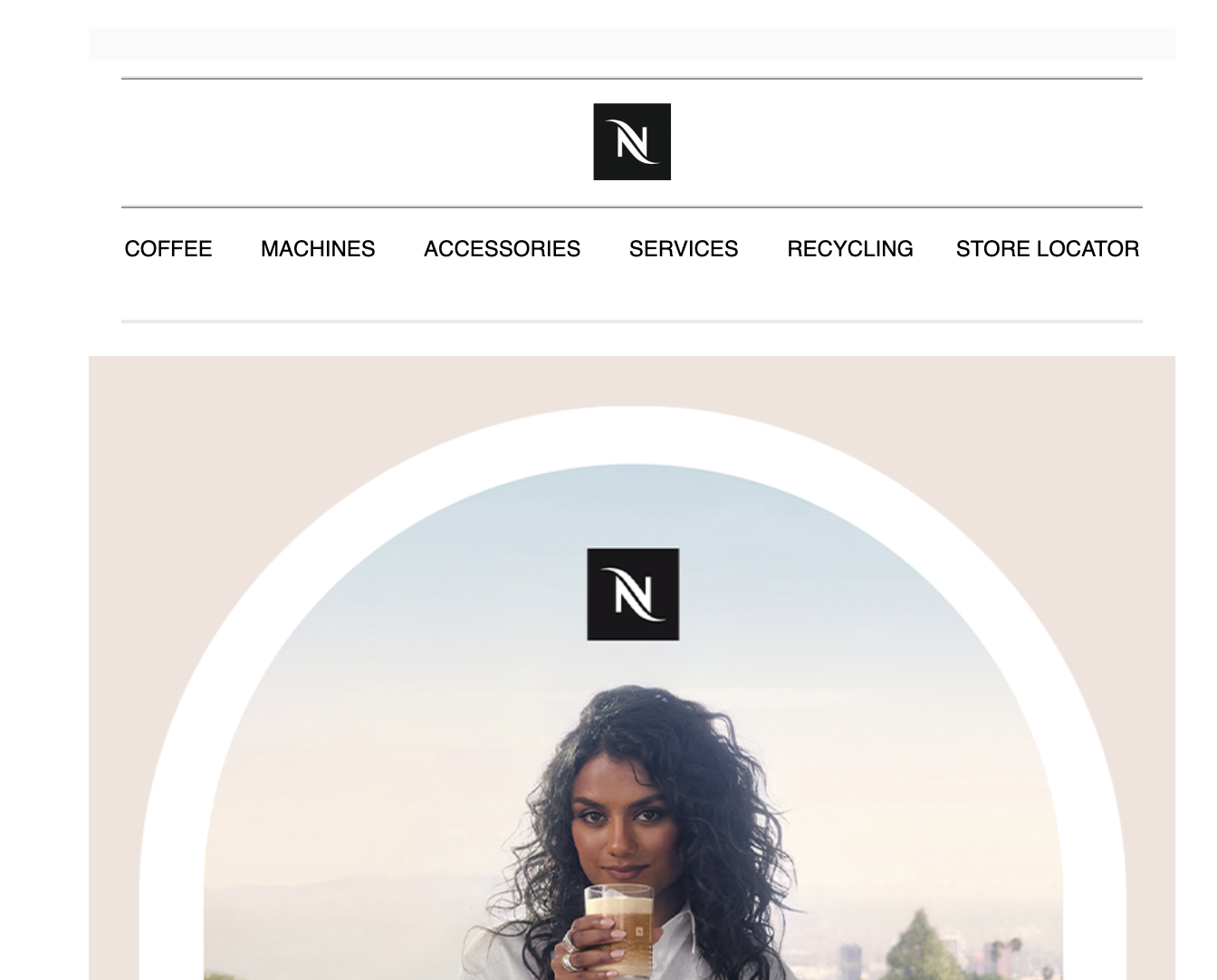 Nespresso uses Helvetica Font