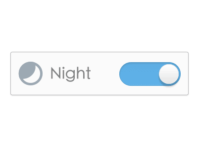 An slider for toggling dark mode