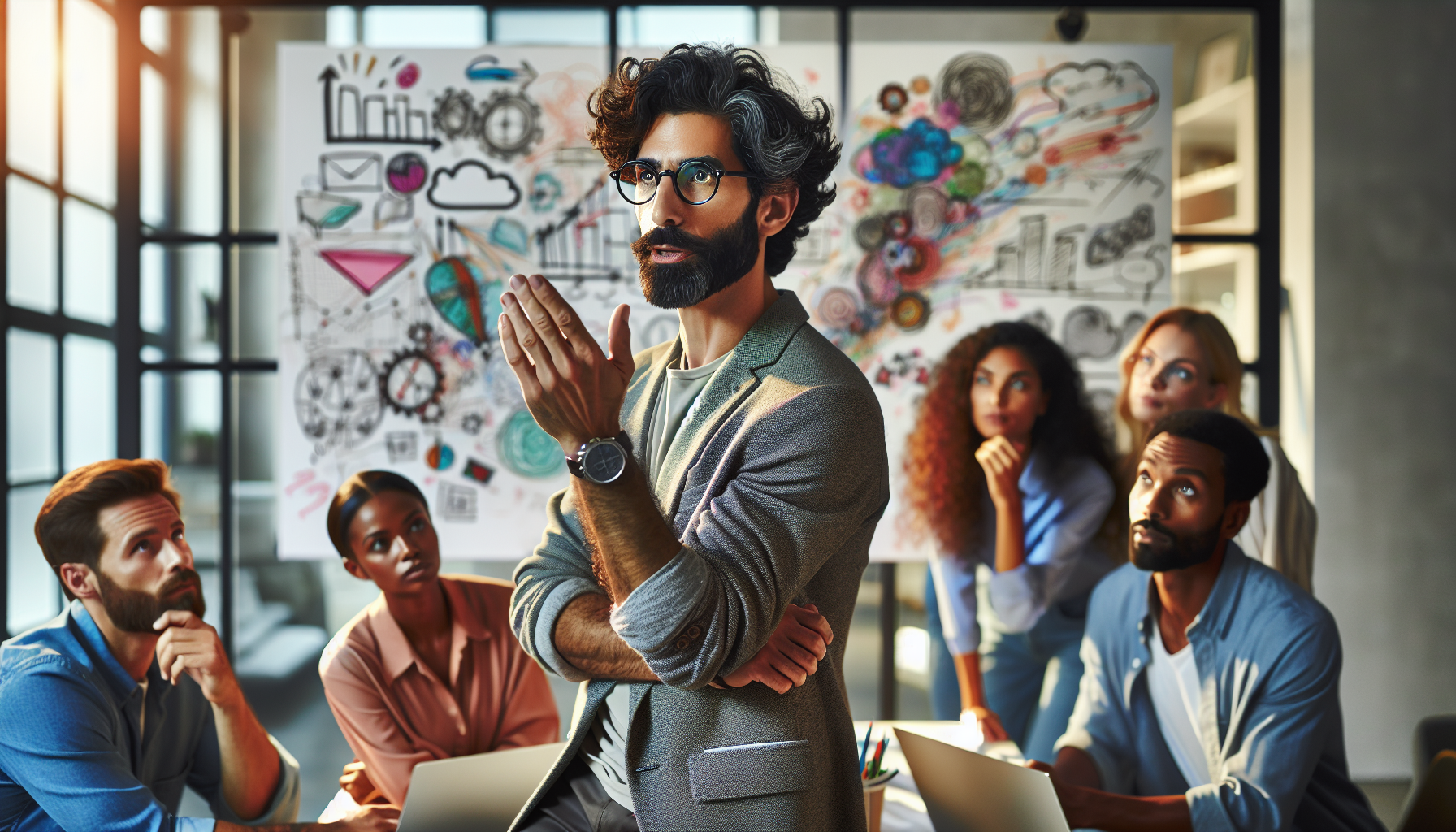 Chief creative officer demonstrating leadership