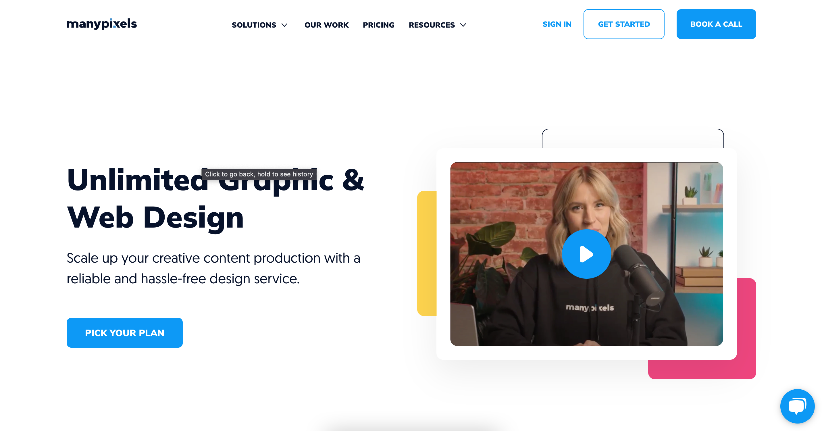 ManyPixels providing quick web design and illustrations