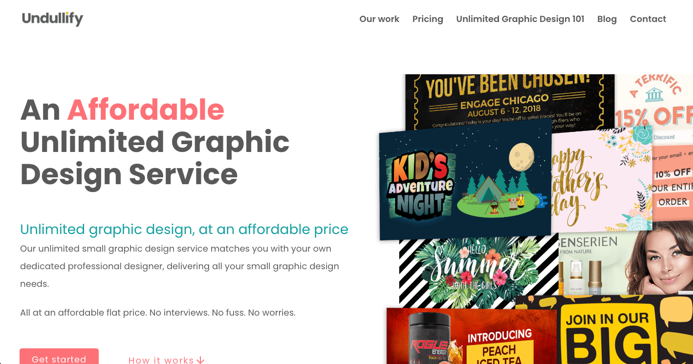 Undullify enhancing visual content