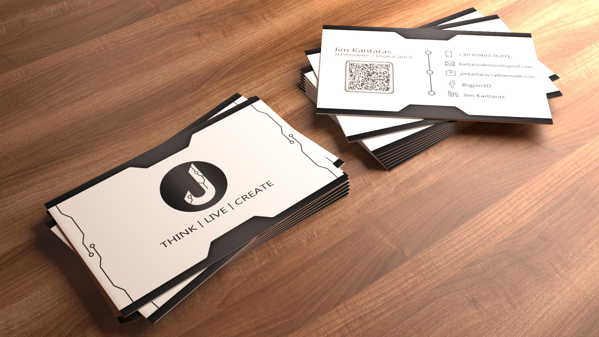 Personal business card by Bigjim3D