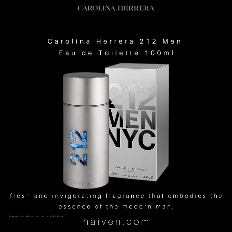 Carolina Herrera 212 Men Eau de Toilette 100ml