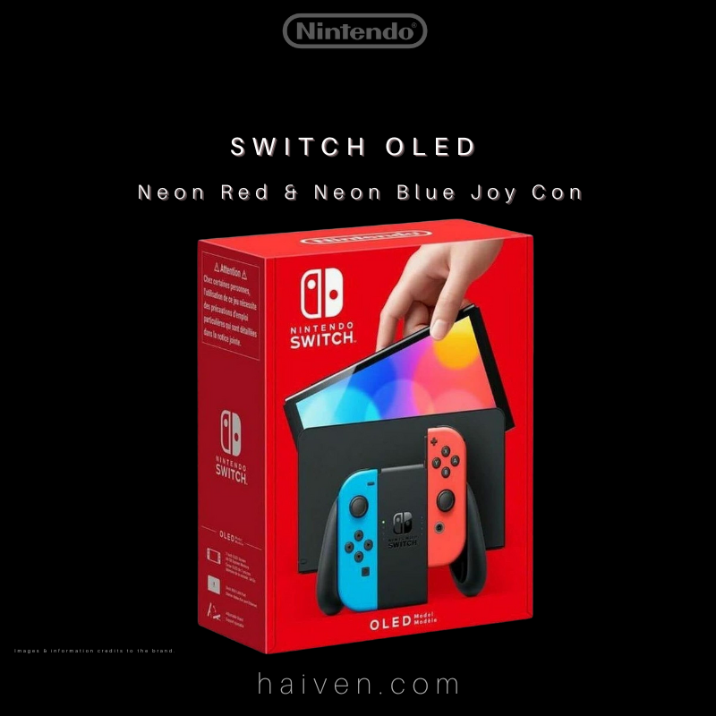 Nintendo Switch OLED Model – 64GB (Neon Red-Blue Joy-Con)