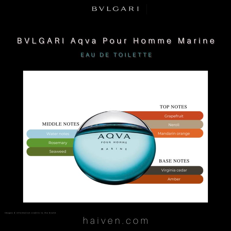 BVLGARI Aqva Pour Homme Marine Eau de Toilette 100ml