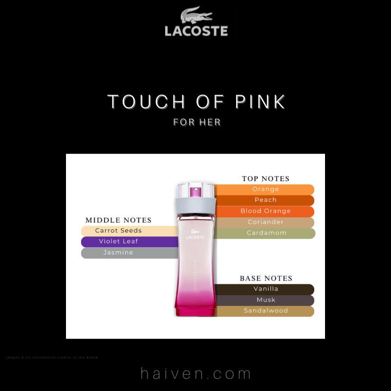 LACOSTE Touch of Pink W EDT 90ML