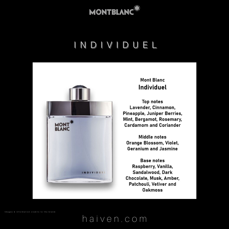 MONT BLANC Individuel M EDT 75ML
