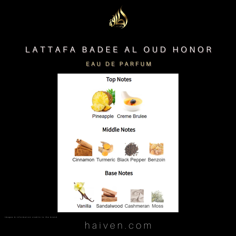 LATTAFA Badee Al Oud Honour EDP 100ML