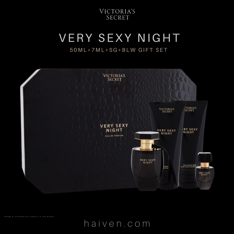 VICTORIAS SECRET Very Sexy Night 50ml+7ml+SG+BLW GIFT SET