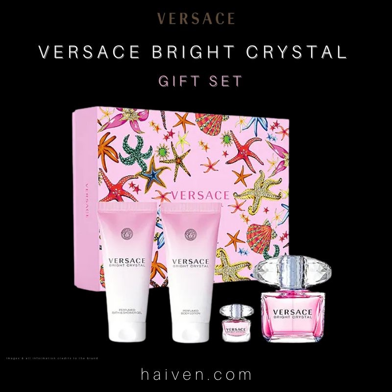 VERSACE Bright Crystal Absolu 90ML EDP + 5ML + BL + SG GIFT SET
