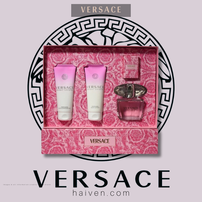 VERSACE Bright Crystal Absolu 90ML EDP + 5ML + BL + SG GIFT SET