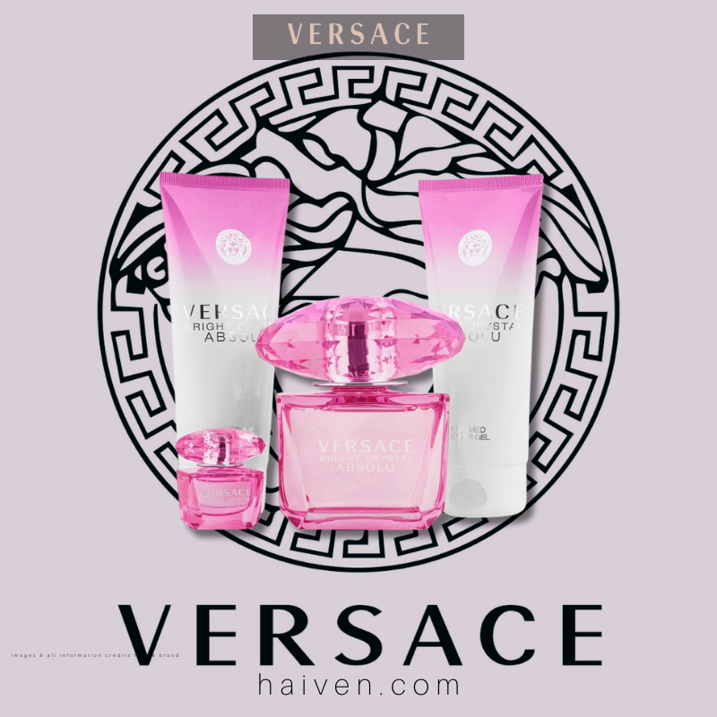 VERSACE Bright Crystal Absolu 90ML EDP + 5ML + BL + SG GIFT SET