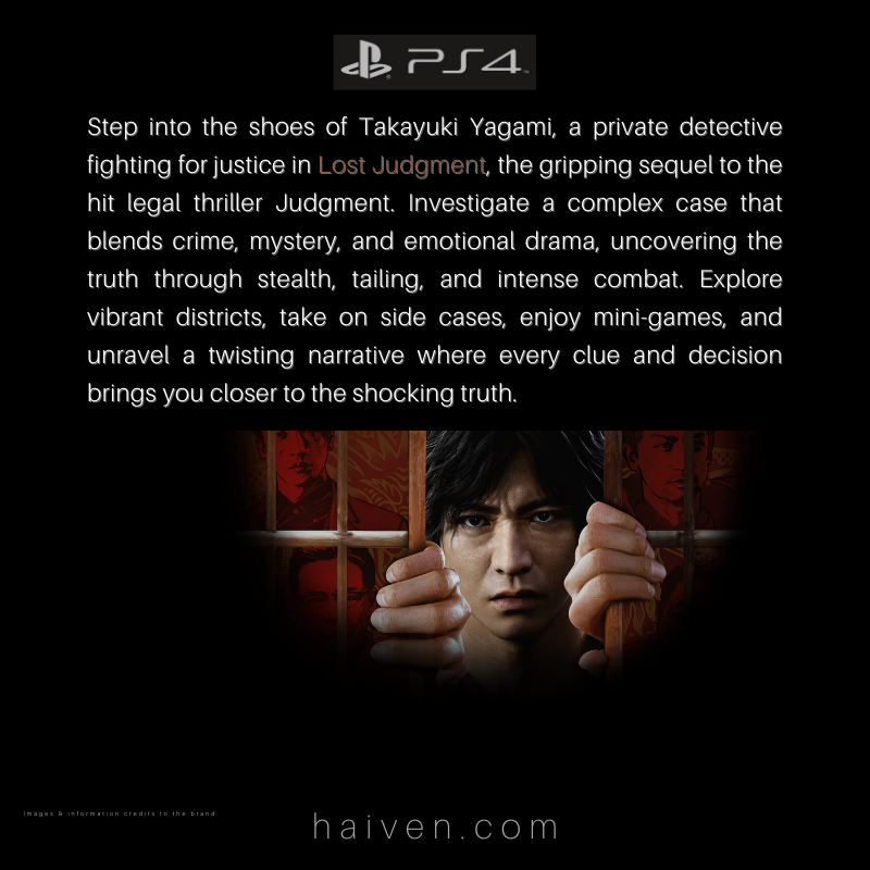 Lost Judgment – PS4