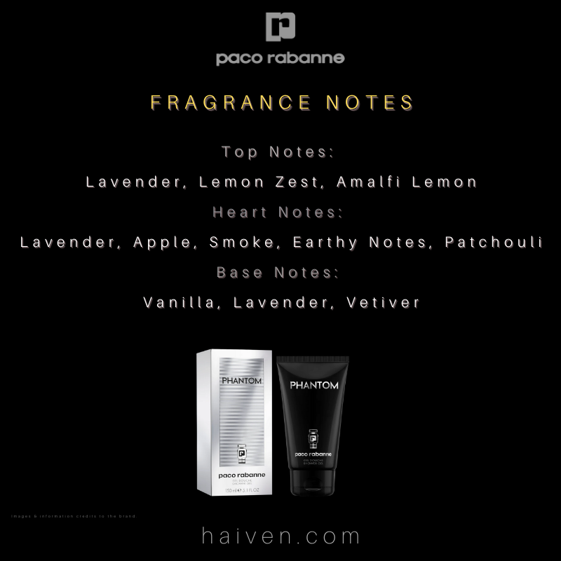 PACO RABANNE Phantom 100ML EDT + Shower Gel 100ML GIFT SET