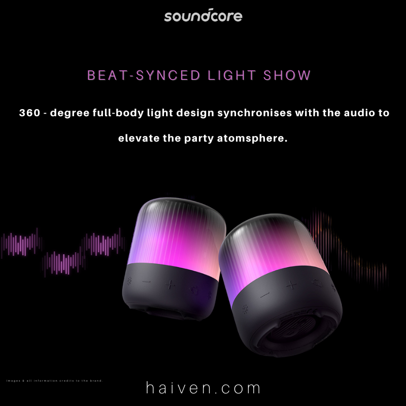 Soundcore Glow Mini – Portable Bluetooth Speaker