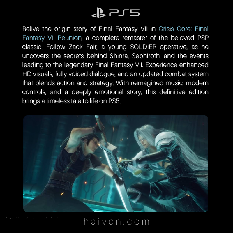 Crisis Core: Final Fantasy VII Reunion – PS5